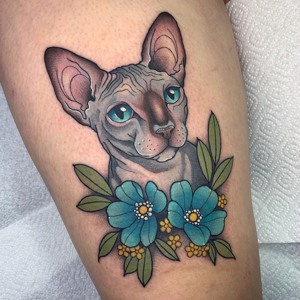 Sphynx Cat Tattoos - Goose Tattoo